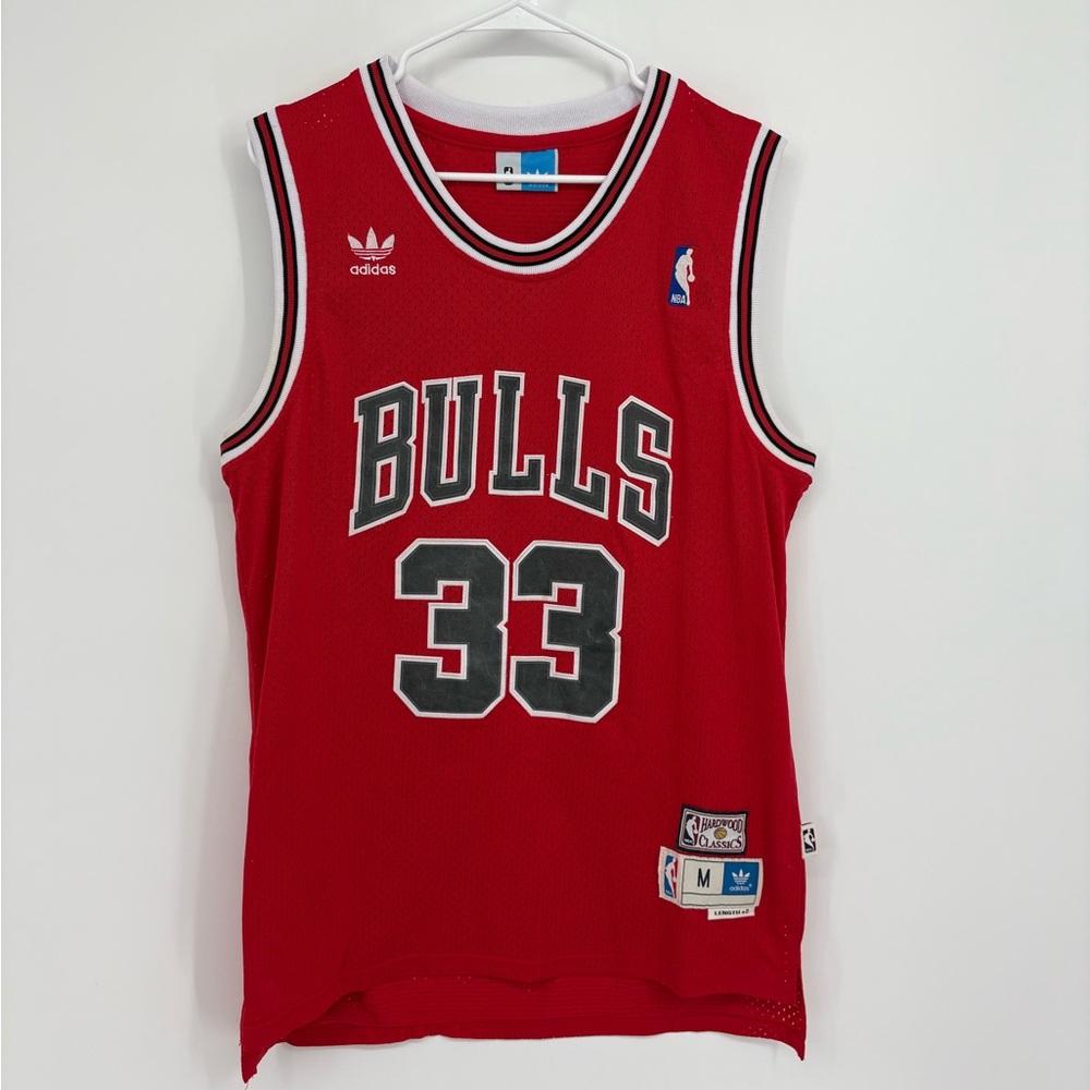 Vintage Chicago Bulls Scottie Pippen Hardwood Classics Adidas Basketball Jersey